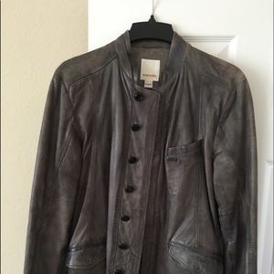 Diesel Men’s Gray Nehru Collar Blazer XL